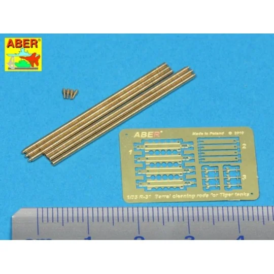 Barrel cleaning rods for King Tiger - Aber Models R-32