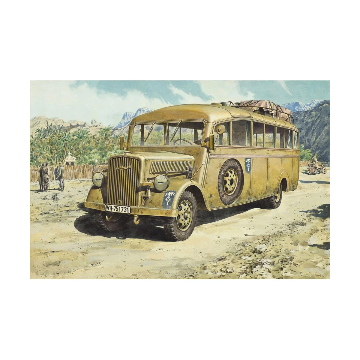 Opel Blitz Omnibus model W.39 Ludewig-bu, 1/72 - Roden 721