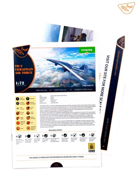 TB.2 UAV UKRAINIAN ARMY, 1/72 - Clear Prop Models CP72033