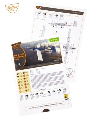 TB.2 UAV UKRAINIAN NAVY, 1/72 - Clear Prop Models CP72034