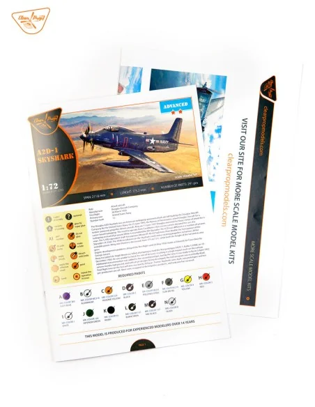 A2D-1 Skyshark, 1/72 - Clear Prop Models CP72050