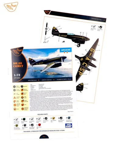 DH.88 Comet G-ACSP, 1/72 - Clear Prop Models CP72052