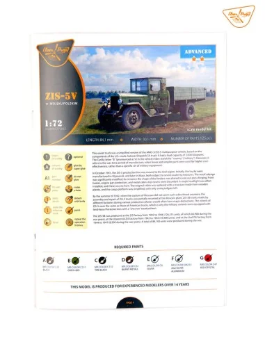 ZiS-5V W Wojsku Polskim, 1/72 - Clear Prop Models CP72053