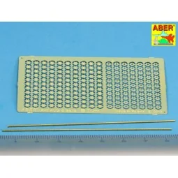 Hexagonal bolts & nuts 1, 5mm useful for 1/16 scale - Aber Models R-40