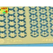 Hexagonal bolts & nuts 1,5mm useful for 1/16 scale - Aber Models R-40