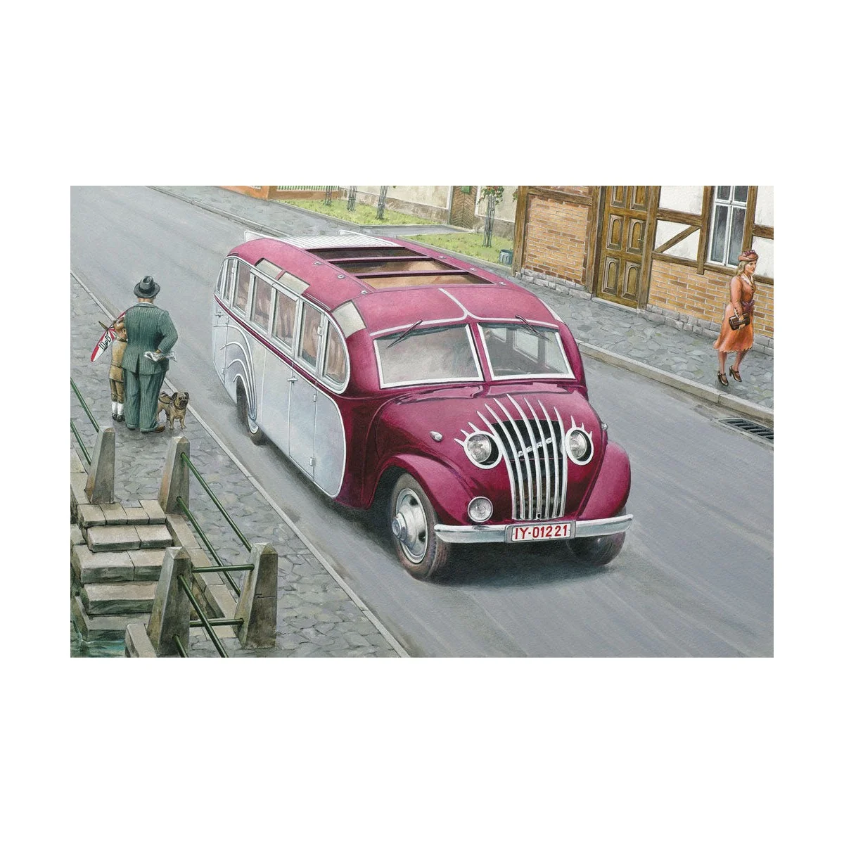 Opel Blitzbus "Straßenzepp Essen", 1/72 - Roden 725