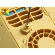 German 2m aerials with rings x 3 - Aber Models R-42