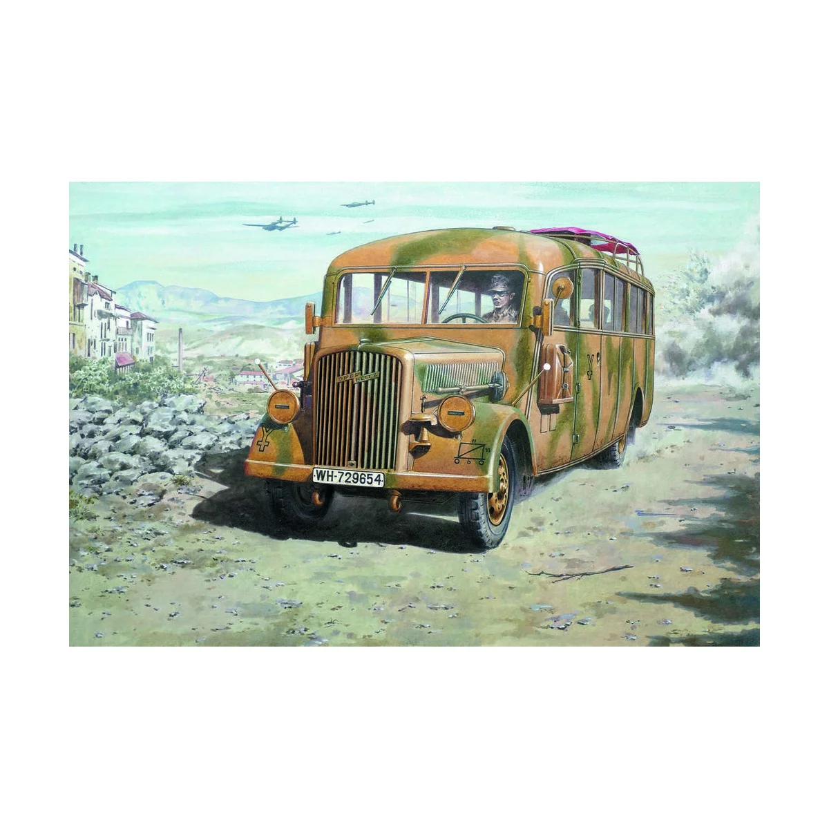 Opel Blitz Omnibus W39 (Late WWII serv.), 1/72 - Roden 726