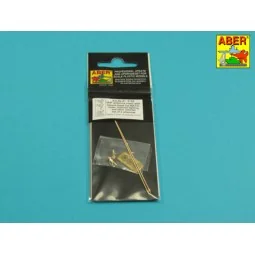 Set of 2 NATO antennas with mount bases - Aber Models R-44