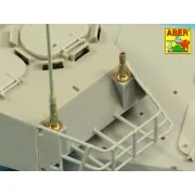 Set of 2 NATO antennas with mount bases - Aber Models R-44