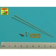 Set of 2 NATO antennas with mount bases - Aber Models R-44