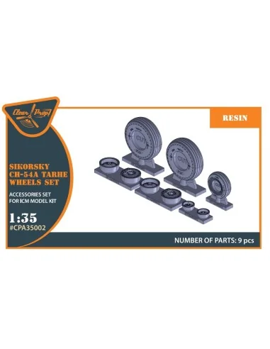[NO_DESC] CH-54A Tarhe wheel set for ICM kits, 1/35 - Clear Prop Ac...