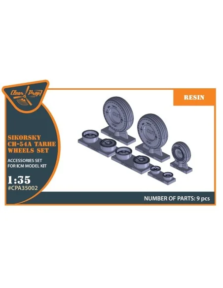 CH-54A Tarhe wheel set for ICM kits, 1/35 - Clear Prop Accessories ...