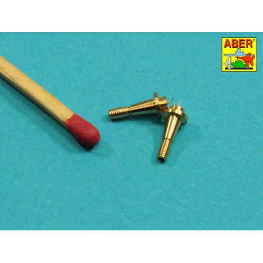 Set of 2 NATO antennas with mount bases - Aber Models R-44