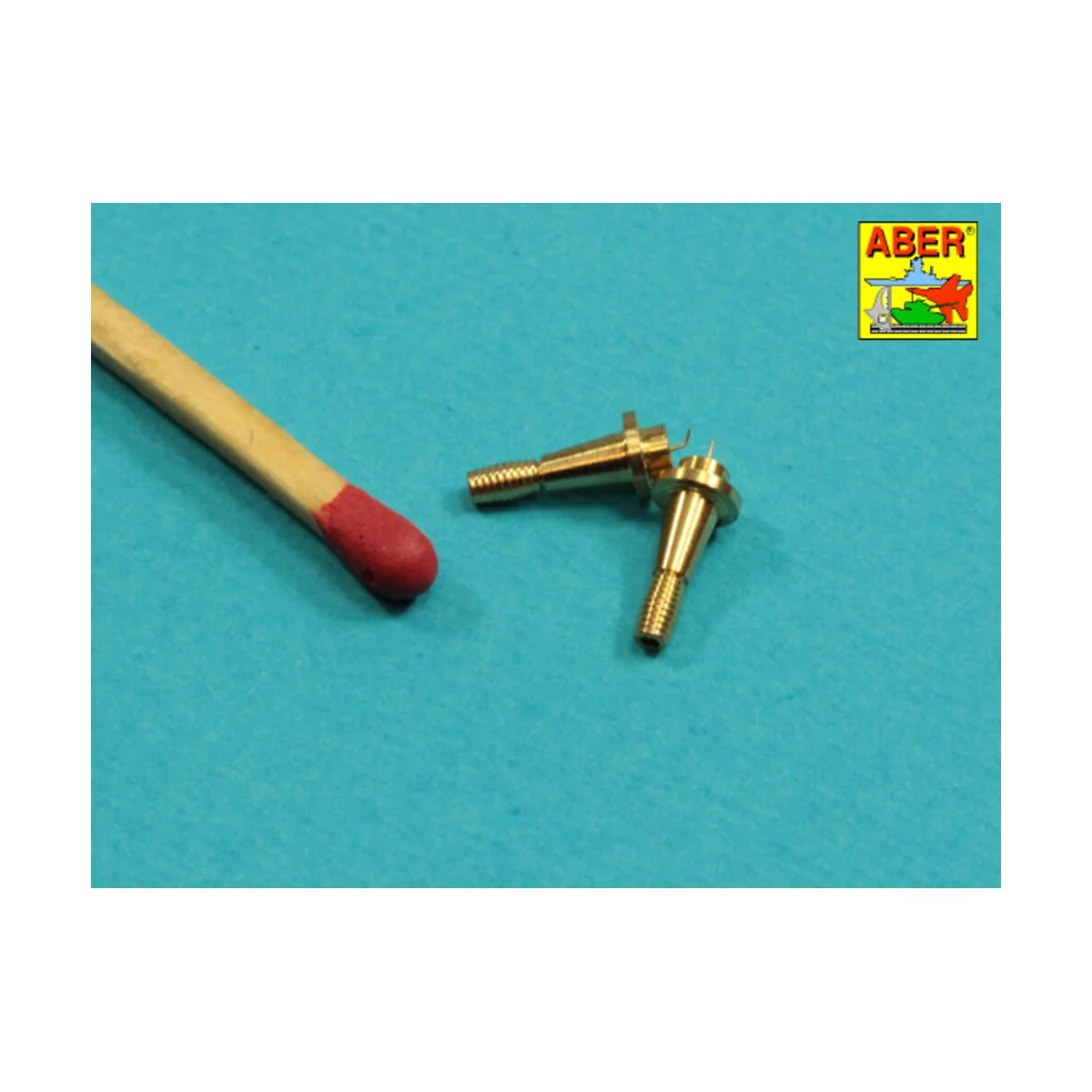 Set of 2 NATO antennas with mount bases - Aber Models R-44