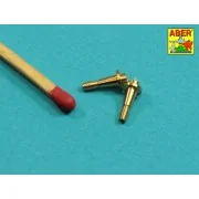 Set of 2 NATO antennas with mount bases - Aber Models R-44