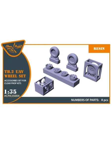 TB.2 wheel set, 1/35 - Clear Prop Accessories CPA35004