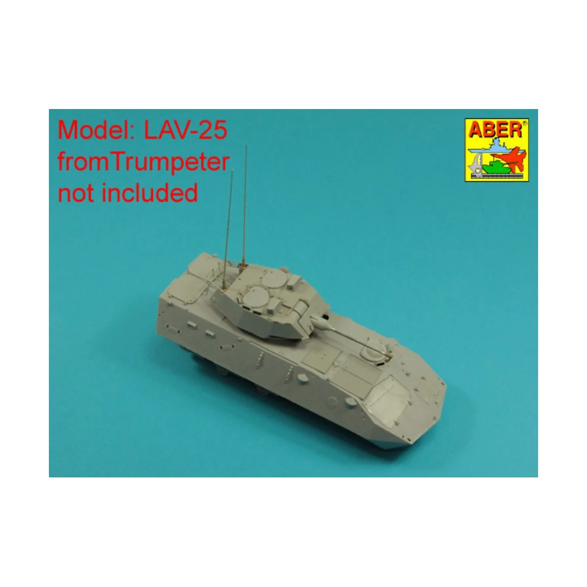 Set of 2 NATO antennas with mount bases - Aber Models R-44