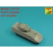 Set of 2 NATO antennas with mount bases - Aber Models R-44