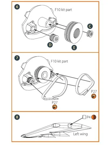 TB.2 PE parts for CP kit, 1/35 - Clear Prop Accessories CPA35006