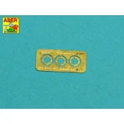 Set of 2 NATO antennas with mount bases - Aber Models R-44