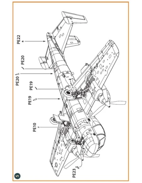 OV-1 A/JOV-1A Mohawk PE parts and painting mask for CP kits, 1/144 ...