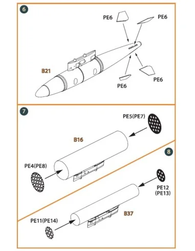 OV-1 A/JOV-1A Mohawk PE parts and painting mask for CP kits, 1/144 ...