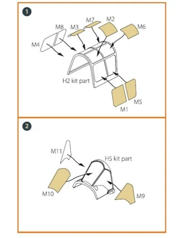 [NO_DESC] Hawk H-75 N/O for CP kit painting mask for CP kits CP4803...
