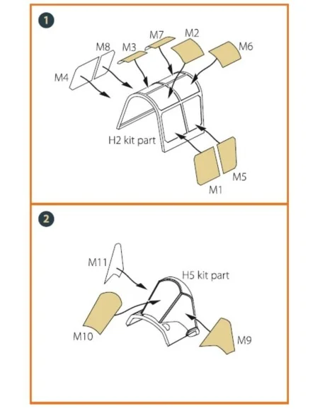 [NO_DESC] Hawk H-75 N/O for CP kit painting mask for CP kits CP4803...