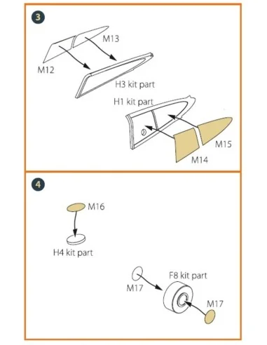 Hawk H-75 N/O for CP kit painting mask for CP kits CP4803/CP4804, 1...