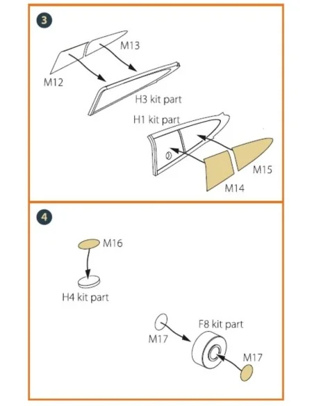 Hawk H-75 N/O for CP kit painting mask for CP kits CP4803/CP4804, 1...