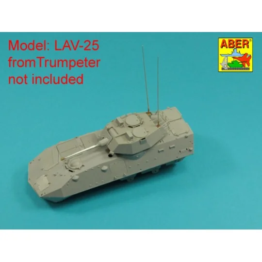 Set of 2 NATO antennas with mount bases - Aber Models R-44