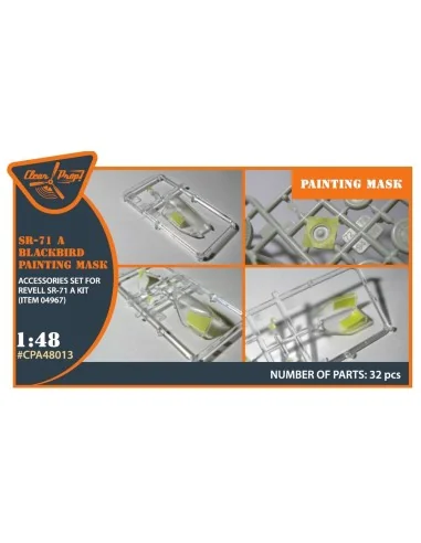 SR-71A BLACKBIRD painting mask for Revell kit, 1/48 - Clear Prop Ac...