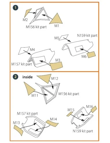SR-71A BLACKBIRD painting mask for Revell kit, 1/48 - Clear Prop Ac...