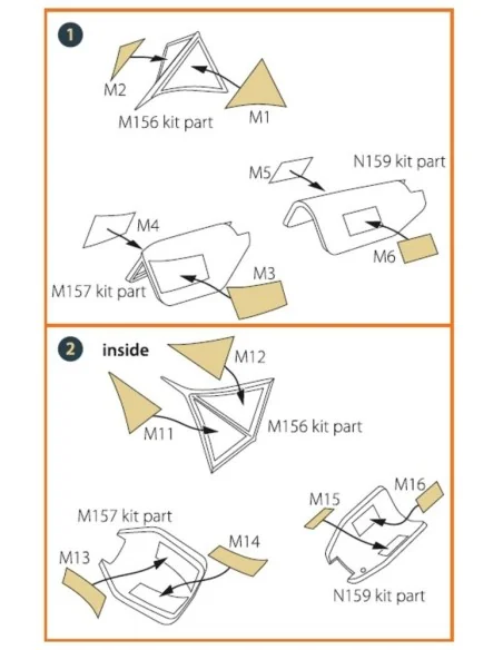 SR-71A BLACKBIRD painting mask for Revell kit, 1/48 - Clear Prop Ac...