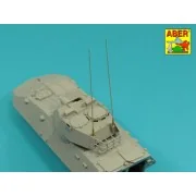 Set of 2 NATO antennas with mount bases - Aber Models R-44