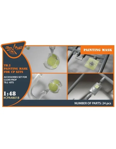 TB.2 painting mask for CP kits, 1/48 - Clear Prop Accessories CPA48018