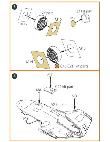 [NO_DESC] TB.2 painting mask for CP kits, 1/48 - Clear Prop Accesso...