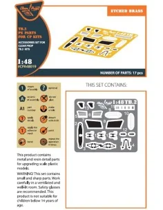TB.2 PE parts for CP kits, 1/48 - Clear Prop Accessories CPA48019 2