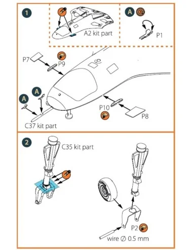 [NO_DESC] TB.2 PE parts for CP kits, 1/48 - Clear Prop Accessories ...