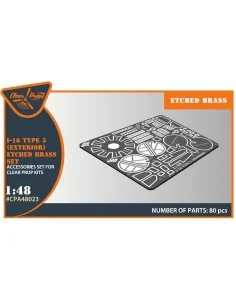 I-16 type 5 EXTERIOR PE parts for CP kits, 1/48 - Clear Prop Access... 2