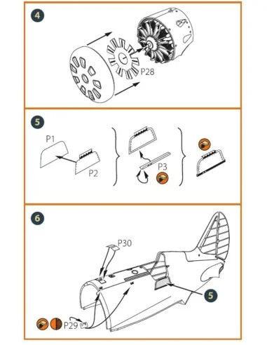 [NO_DESC] I-16 type 5 EXTERIOR PE parts for CP kits, 1/48 - Clear P...