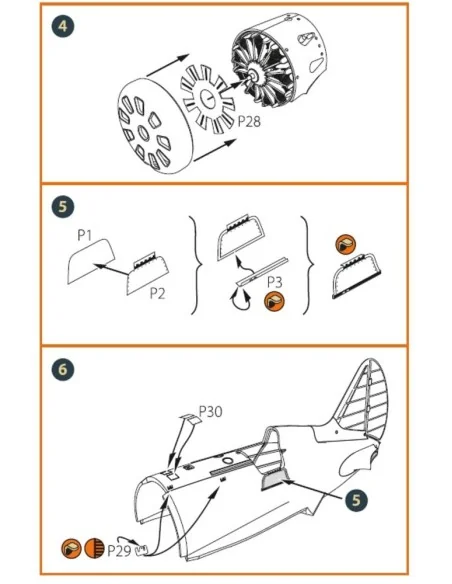 [NO_DESC] I-16 type 5 EXTERIOR PE parts for CP kits, 1/48 - Clear P...