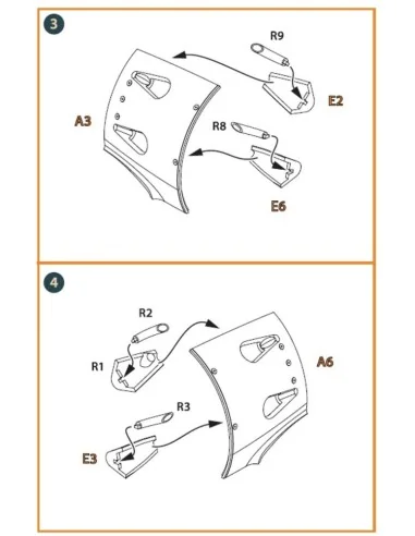 I-16 type 5 exhausts for CP kits, 1/48 - Clear Prop Accessories CPA...