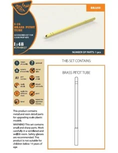 [NO_DESC] I-16 brass pitot tube, 1/48 - Clear Prop Accessories CPA4...