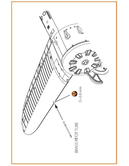 [NO_DESC] I-16 brass pitot tube, 1/48 - Clear Prop Accessories CPA4...