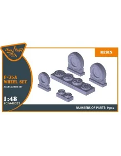 [NO_DESC] F-35A wheel set, 1/48 - Clear Prop Accessories CPA48033