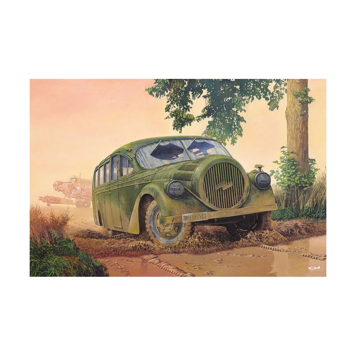 Opel Blitzbus Ludewig "Aero"WWII service - Roden 728