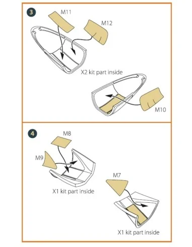 A2D-1 Skyshark double-sided painting mask for CP kits, 1/48 - Clear...