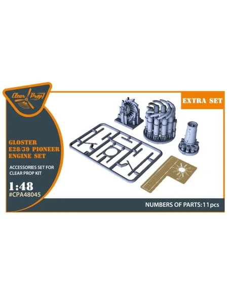Gloster E28/39 Pioneer engine set for CP kits CP4823, 1/48 - Clear ...